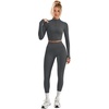 image:imageAlaroo Workout Sets for Women 2 Piece Fashion Clothing 14 Zip Fall Outfits06 Deep Grey