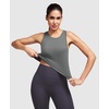 image:imageAlaroo Workout Tops for Women Sleeveless Racerback Tank TopsMarble Grey