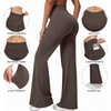 image:imageAlaroo Yoga Pants Flare Leggings with Pockets for Women 2931Brown