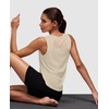 image:imageTank Tops for Women Open Back High Neck Workout Tops Running Athletic Shirts Gym Clothes Yogo Outfits Fitness ClothingApricot