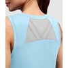 image:imageTank Tops for Women Open Back High Neck Workout Tops Running Athletic Shirts Gym Clothes Yogo Outfits Fitness ClothingLight Blue