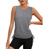 image:imageWomens Tank Tops Workout Tops for Women Pilates Outfits Gym Summer Clothes 2026Bgrey