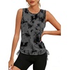 image:imageWomens Tank Tops Workout Tops for Women Pilates Outfits Gym Summer Clothes 2026Eblack Tie Dye