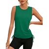 image:imageWomens Tank Tops Workout Tops for Women Pilates Outfits Gym Summer Clothes 2026Kgreen