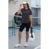 image:imageWomens Workout Tops for Women Sun Shirts UPF 50 Short Sleeve UV Protection Shirt Lightweight Quick Dry Hiking Top for WomenFloral Polka Dot