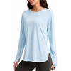 image:imageAlaroo Long Sleeve Shirts Workout Tops for Women UPF 50 Sun Shirt ClothingSky Blue