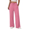 image:imageAlaroo Sweatpants for Women Wide Leg High Waist Pants with PocketsPink