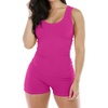 image:imageAlaroo Women One Piece Short Catsuit Bodycon Tank Jumpsuits Rompers Playsuit11rose Red