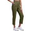 image:imageAlaroo Womens Golf Pants Athletic Stretch Workout Joggers 78 Ankle Casual Travel Sweatpants with Pockets L Sage Green
