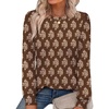 image:imageAlaroo Womens Long Sleeve Shirts 2026 Fall Tunic Tops Crewneck Blouses PrintPrint 44