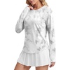 image:imageAlaroo Womens Long Sleeve Shirts Workout Tops Hiking FishingWhite Print
