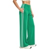 image:imageAlaroo Womens Pants Wide Leg High Waist with Pockets Loose Stretch CasualGreen