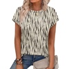 image:imageAlaroo Womens Summer Tops Short Sleeve Shirts Crew Neck Cute Trendy Tunic Blouses S3XLPrint 22