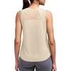image:imageTank Tops for Women Open Back High Neck Workout Tops Running Athletic Shirts Gym Clothes Yogo Outfits Fitness ClothingApricot
