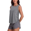 image:imageWomens Tank Tops Workout Tops for Women Pilates Outfits Gym Summer Clothes 2026Bgrey