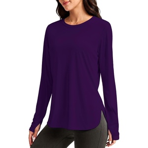 image:imageAlaroo Long Sleeve Shirts Workout Tops for Women UPF 50 Sun Shirt ClothingPurple