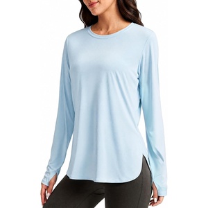 image:imageAlaroo Long Sleeve Shirts Workout Tops for Women UPF 50 Sun Shirt ClothingSky Blue