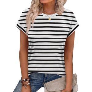 image:imageAlaroo Womens Summer Tops Short Sleeve Shirts Crew Neck Cute Trendy Tunic Blouses S3XLPrint 44