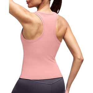 image:imageAlaroo Workout Tops for Women Sleeveless Racerback Tank TopsMilk Orange Pink