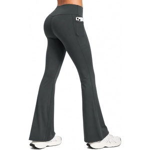 image:imageAlaroo Yoga Pants Flare Leggings with Pockets for Women 2931Dark Grey