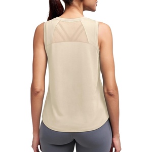 image:imageTank Tops for Women Open Back High Neck Workout Tops Running Athletic Shirts Gym Clothes Yogo Outfits Fitness ClothingApricot