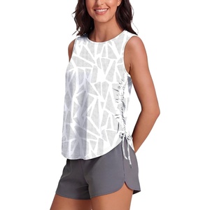 image:imageWomens Tank Tops Workout Tops for Women Pilates Outfits Gym Summer Clothes 2026Ggrey Geometry